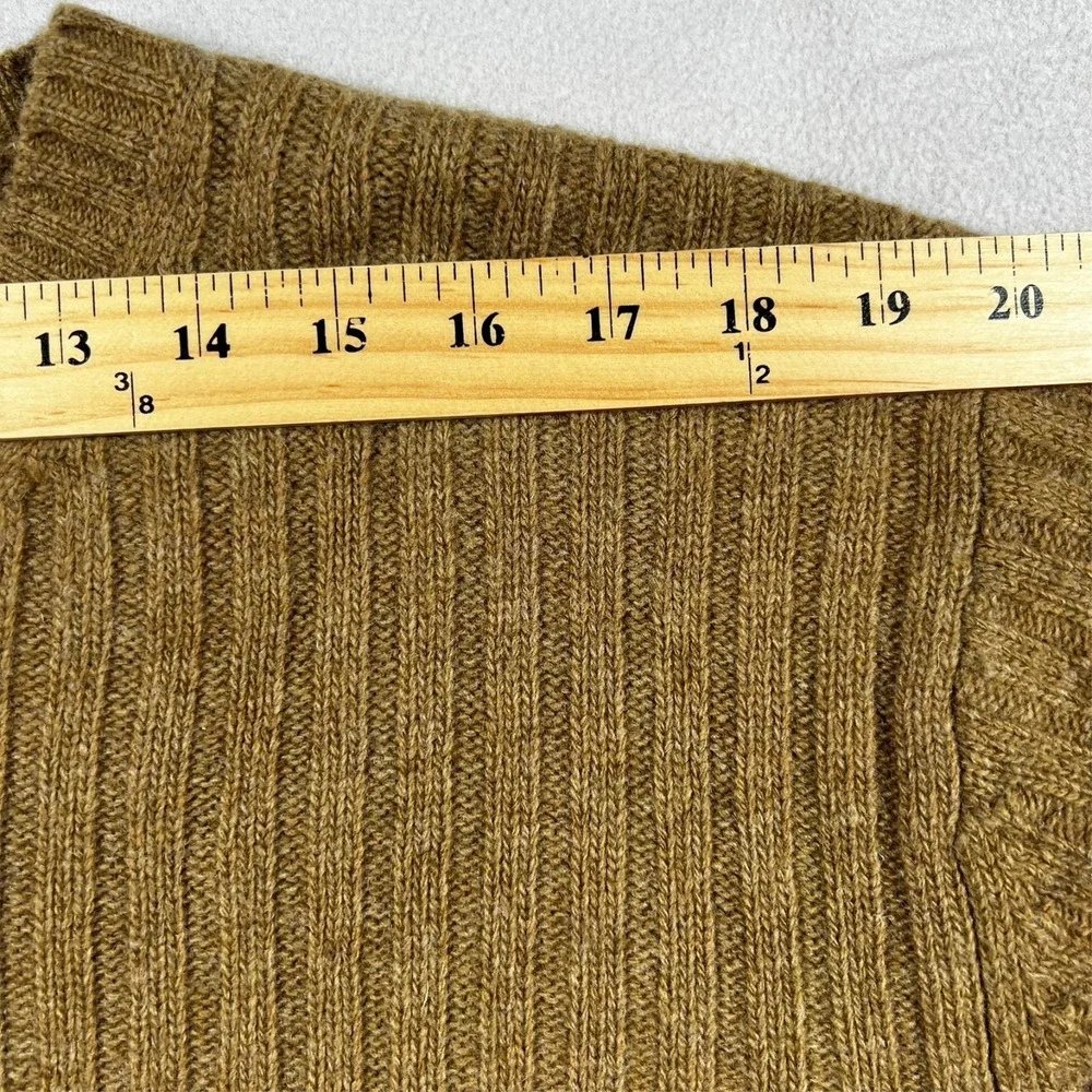 Vintage Banana Republic Lambswool Sweater Mens XL Brown‎ Hong Kong Soft Stretch